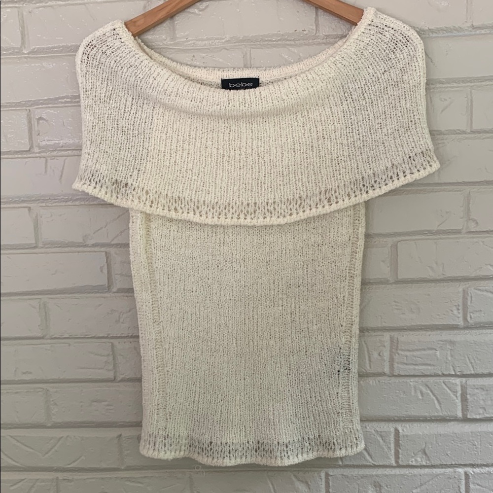 Bebe Women's Cream Sweater